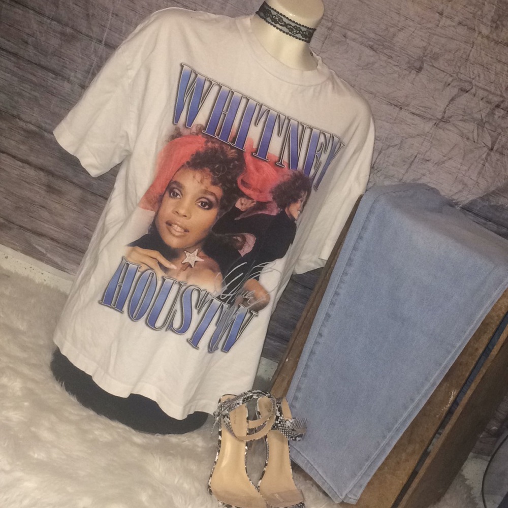 Divided Whitney Houston Graphic Tee